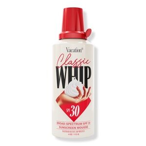 Vacation Classic Whip SPF 30 sunscreen mousse